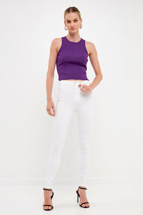 ENDLESS ROSE - Racerback Knit Tank - TOPS available at Objectrare