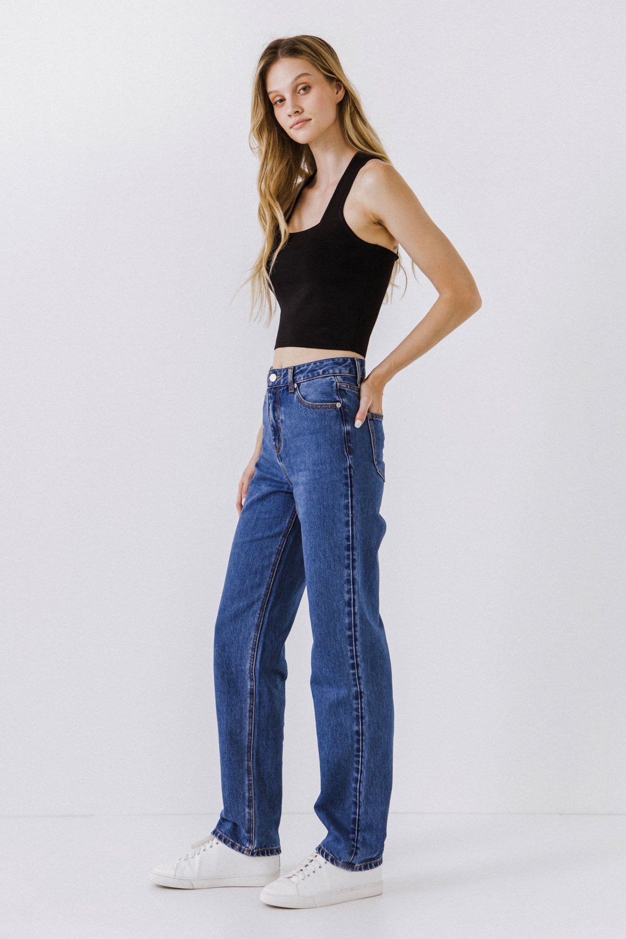 Cross Back Knit Top