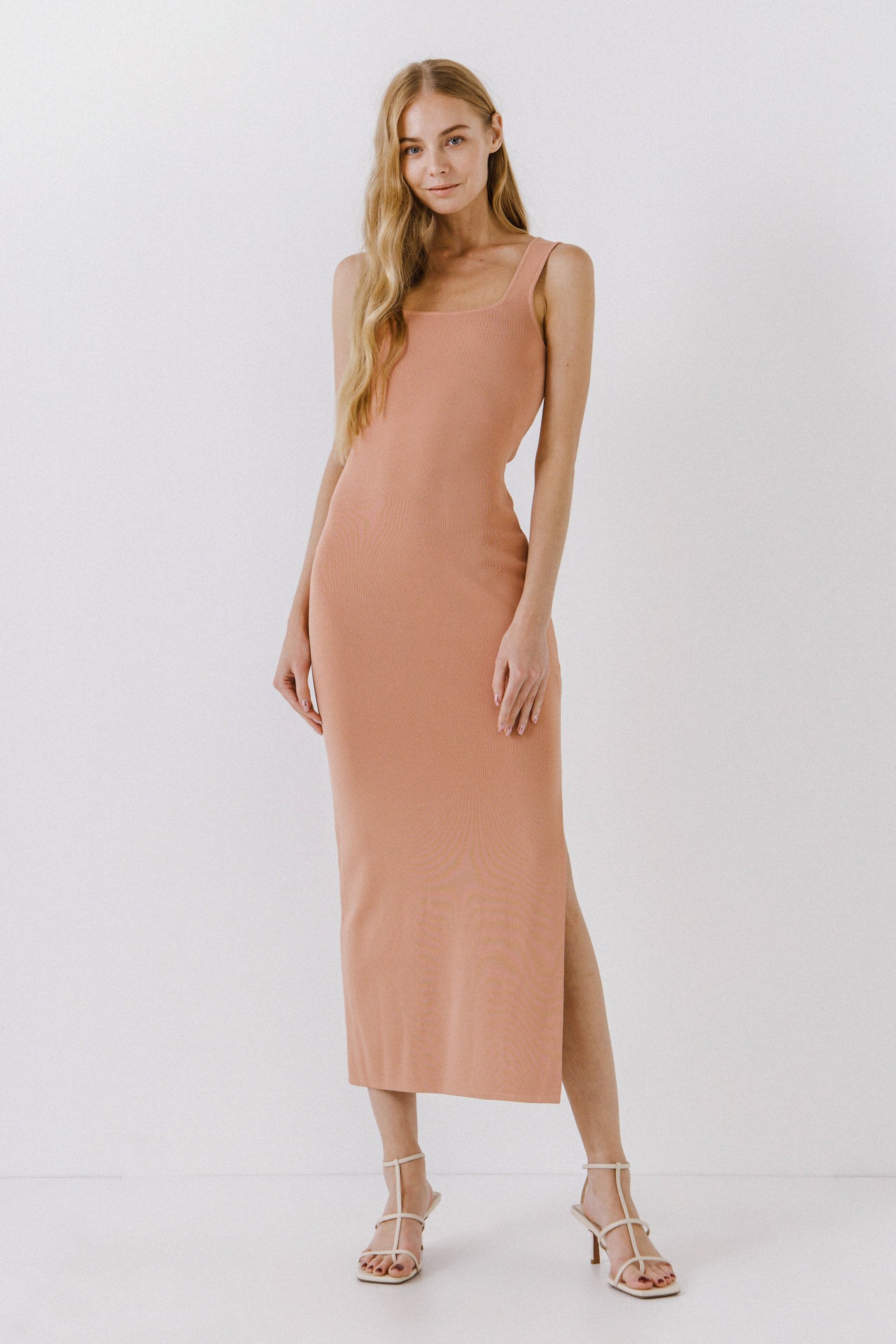 ENDLESS ROSE - Endless Rose - Square Neck Maxi Dress - DRESSES available at Objectrare