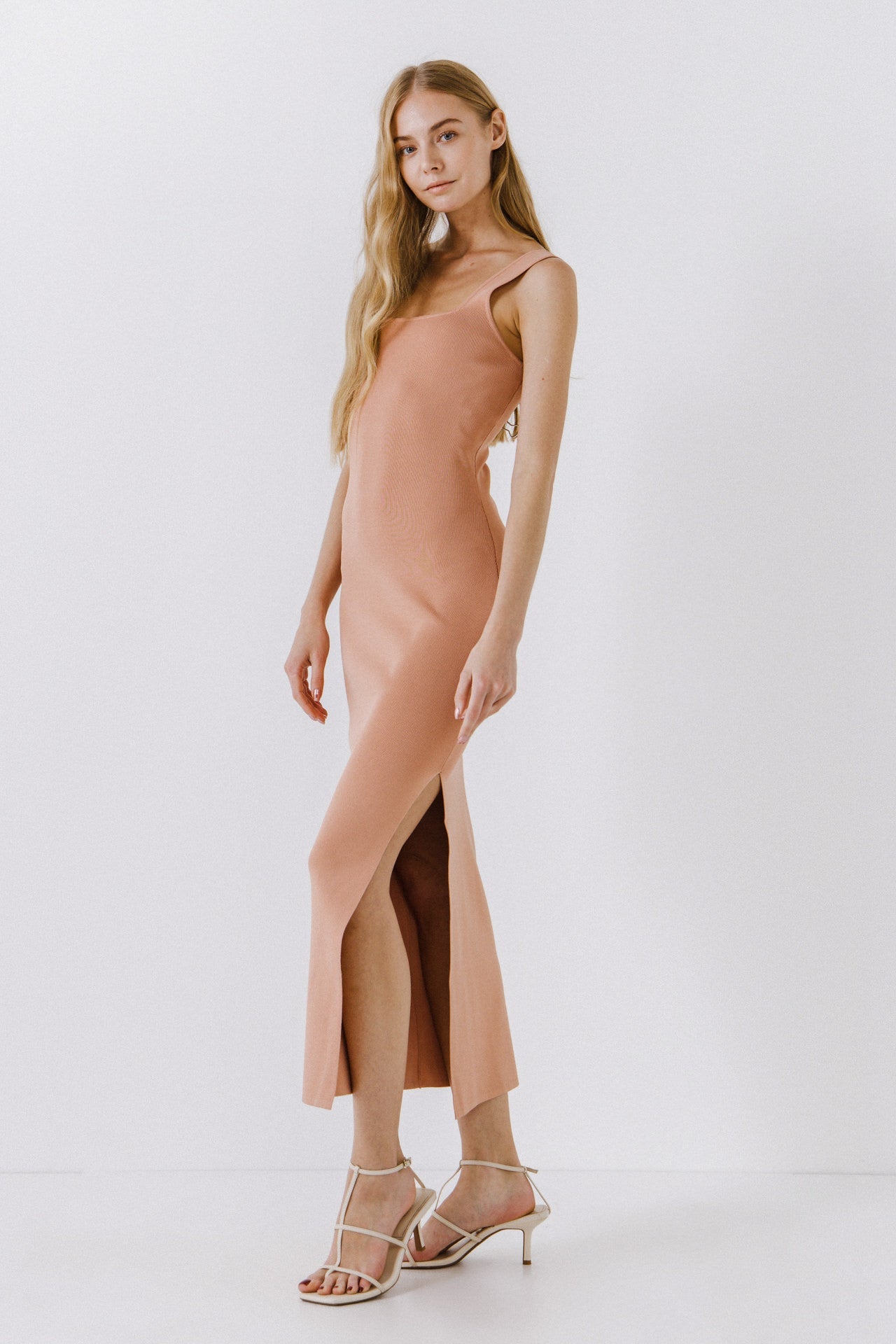 ENDLESS ROSE - Square Neck Maxi Dress - DRESSES available at Objectrare