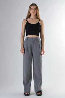 ENDLESS ROSE - Knit Cami Crop Top - TOPS available at Objectrare