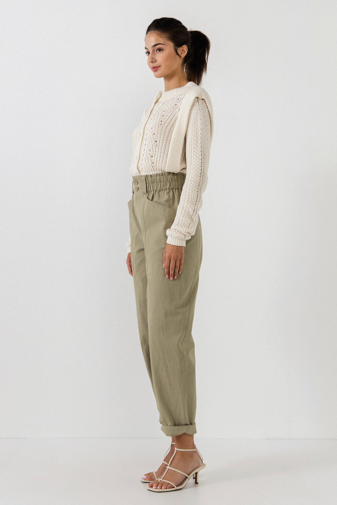 ENGLISH FACTORY - Paper Bag Trousers with Side Pockets - PANTS available at Objectrare