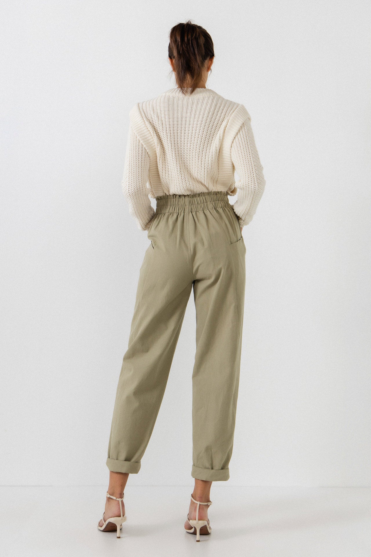 ENGLISH FACTORY - Paper Bag Trousers with Side Pockets - PANTS available at Objectrare