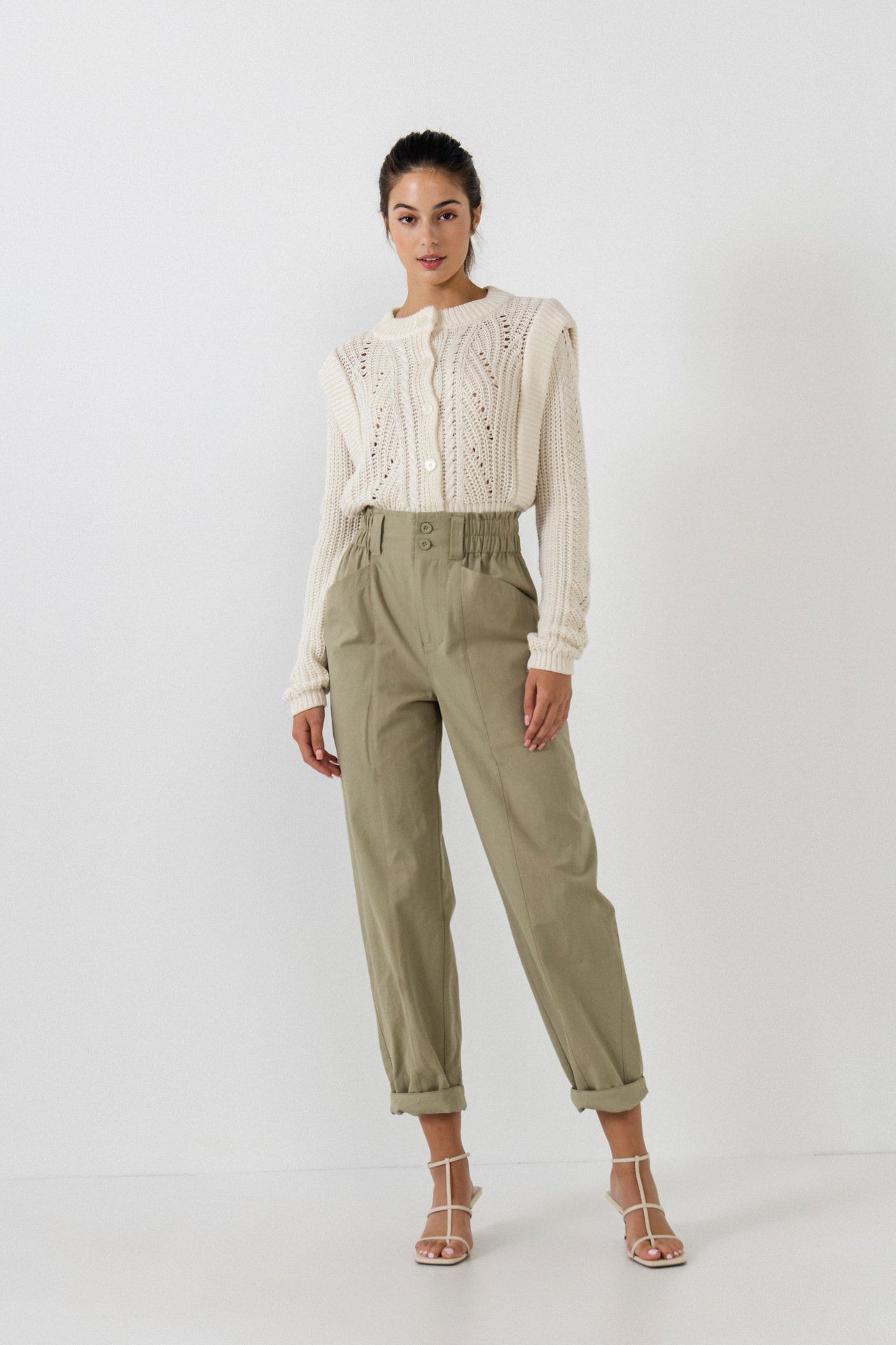 ENGLISH FACTORY - Paper Bag Trousers with Side Pockets - PANTS available at Objectrare