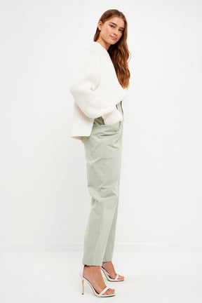 ENGLISH FACTORY - Paper Bag Trousers with Side Pockets - PANTS available at Objectrare