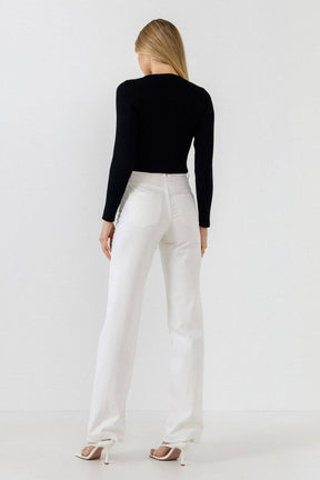 ENDLESS ROSE - Knit Cropped Lounge Cardigan - SWEATERS & KNITS available at Objectrare