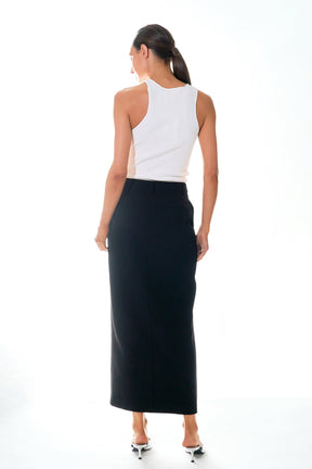 GREY LAB - Ribbed Racer Back Slick Tank - CAMI TOPS & TANK available at Objectrare