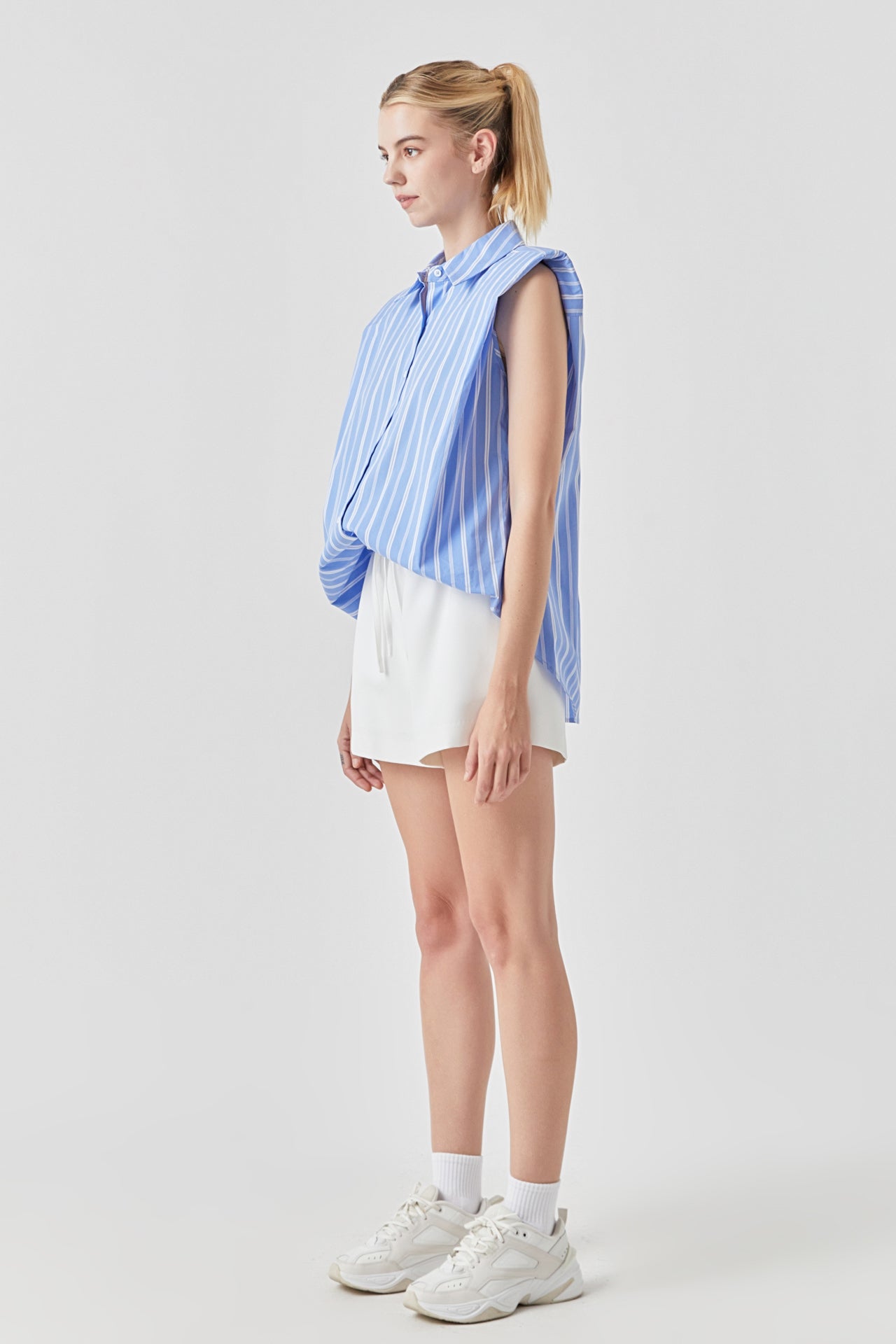 GREY LAB - Elastic Waist Shorts - SHORTS available at Objectrare