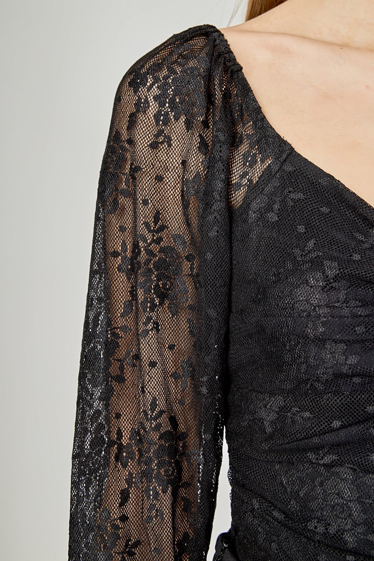 ENDLESS ROSE - Super Cheeky Floral Lace Bodysuit - TOPS available at Objectrare