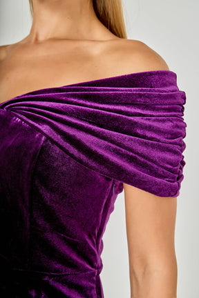 ENDLESS ROSE - Velvet Mini Dress - DRESSES available at Objectrare