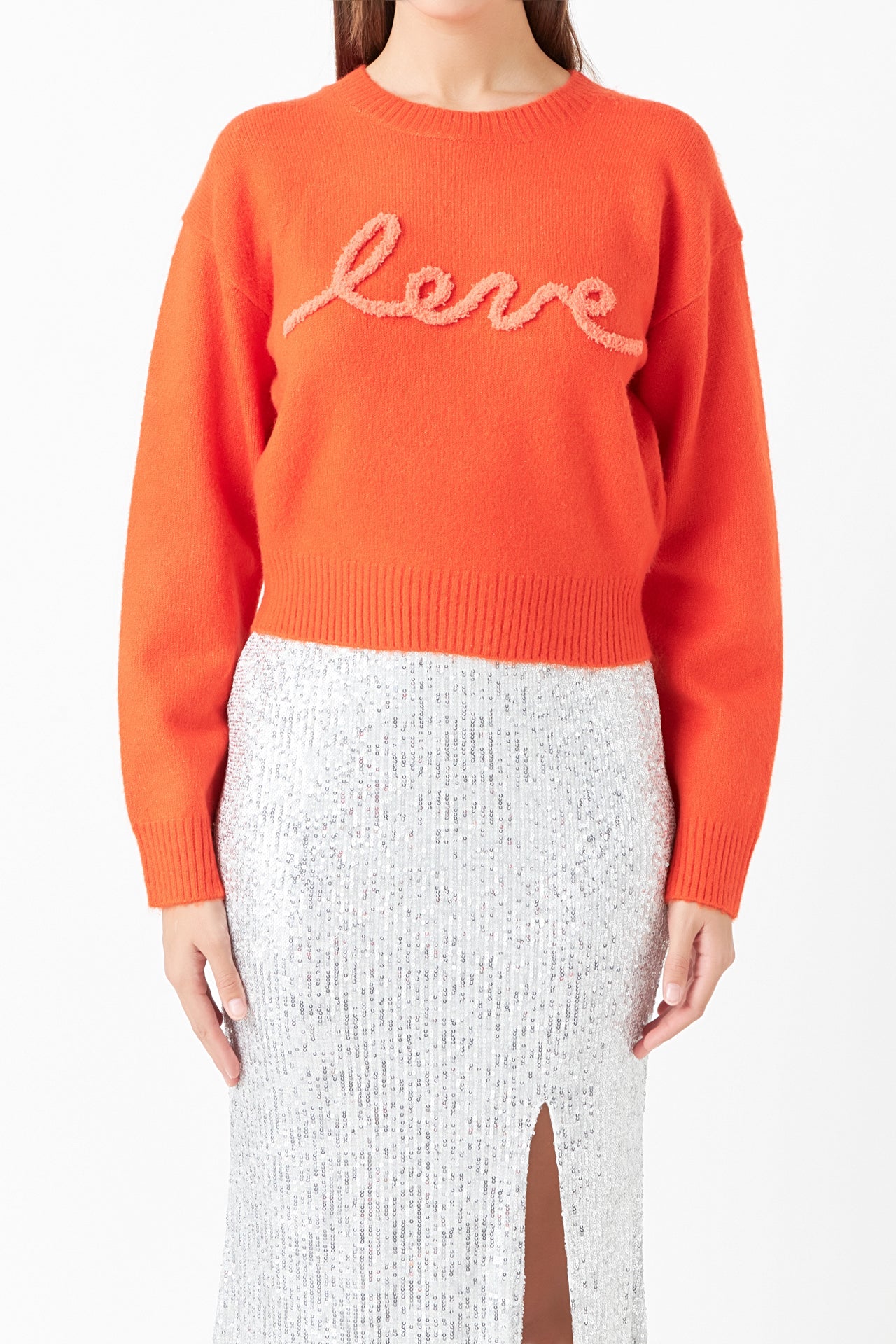 ENDLESS ROSE - Endless Rose - Crewneck Love Sweater - SWEATERS & KNITS available at Objectrare