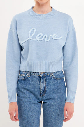 ENDLESS ROSE - Endless Rose - Crewneck Love Sweater - SWEATERS & KNITS available at Objectrare