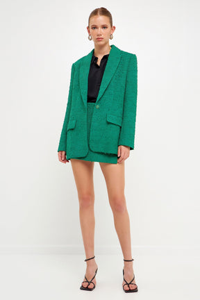 ENDLESS ROSE - Endless Rose - Tweed Boyfriend Blazer - BLAZERS available at Objectrare