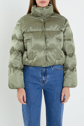 ENGLISH FACTORY - English Factory - Puffer Cropped Jacket - JACKETS available at Objectrare