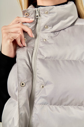 ENGLISH FACTORY - Puffer Cropped Vest - OUTERWEAR available at Objectrare