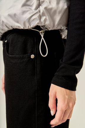 ENGLISH FACTORY - Puffer Cropped Vest - OUTERWEAR available at Objectrare