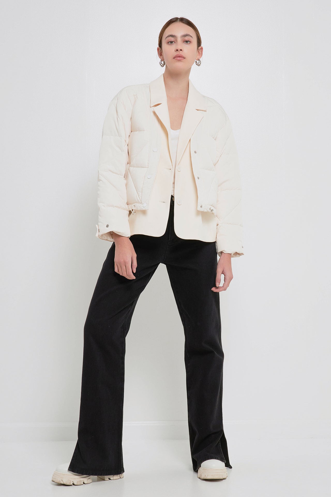 GREY LAB - Layered Quilted Jacket - JACKETS available at Objectrare