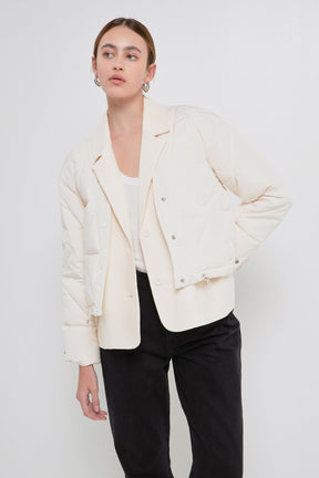 GREY LAB - Layered Quilted Jacket - JACKETS available at Objectrare