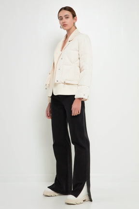 GREY LAB - Layered Quilted Jacket - JACKETS available at Objectrare