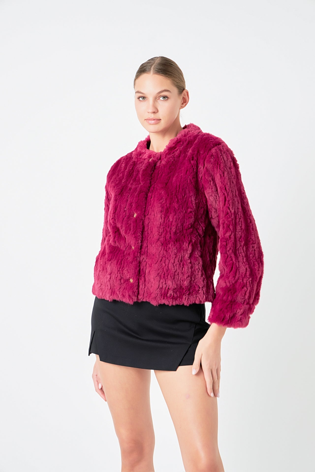 ENDLESS ROSE - Faux Fur Jacket - JACKETS available at Objectrare