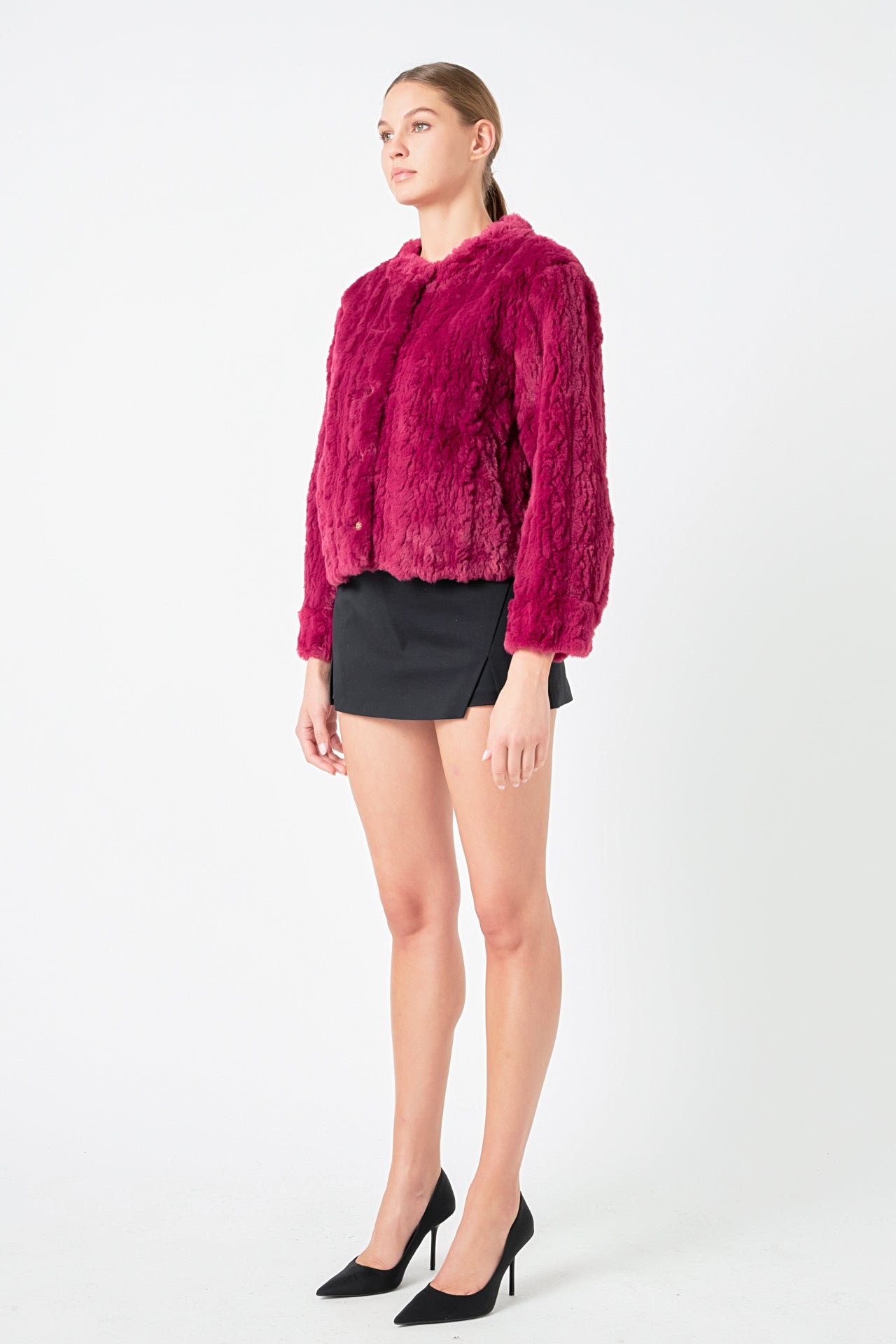 ENDLESS ROSE - Endless Rose - Faux Fur Jacket - JACKETS available at Objectrare