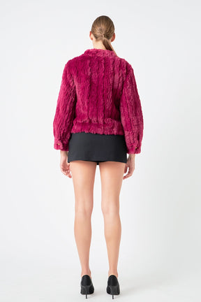 ENDLESS ROSE - Endless Rose - Faux Fur Jacket - JACKETS available at Objectrare