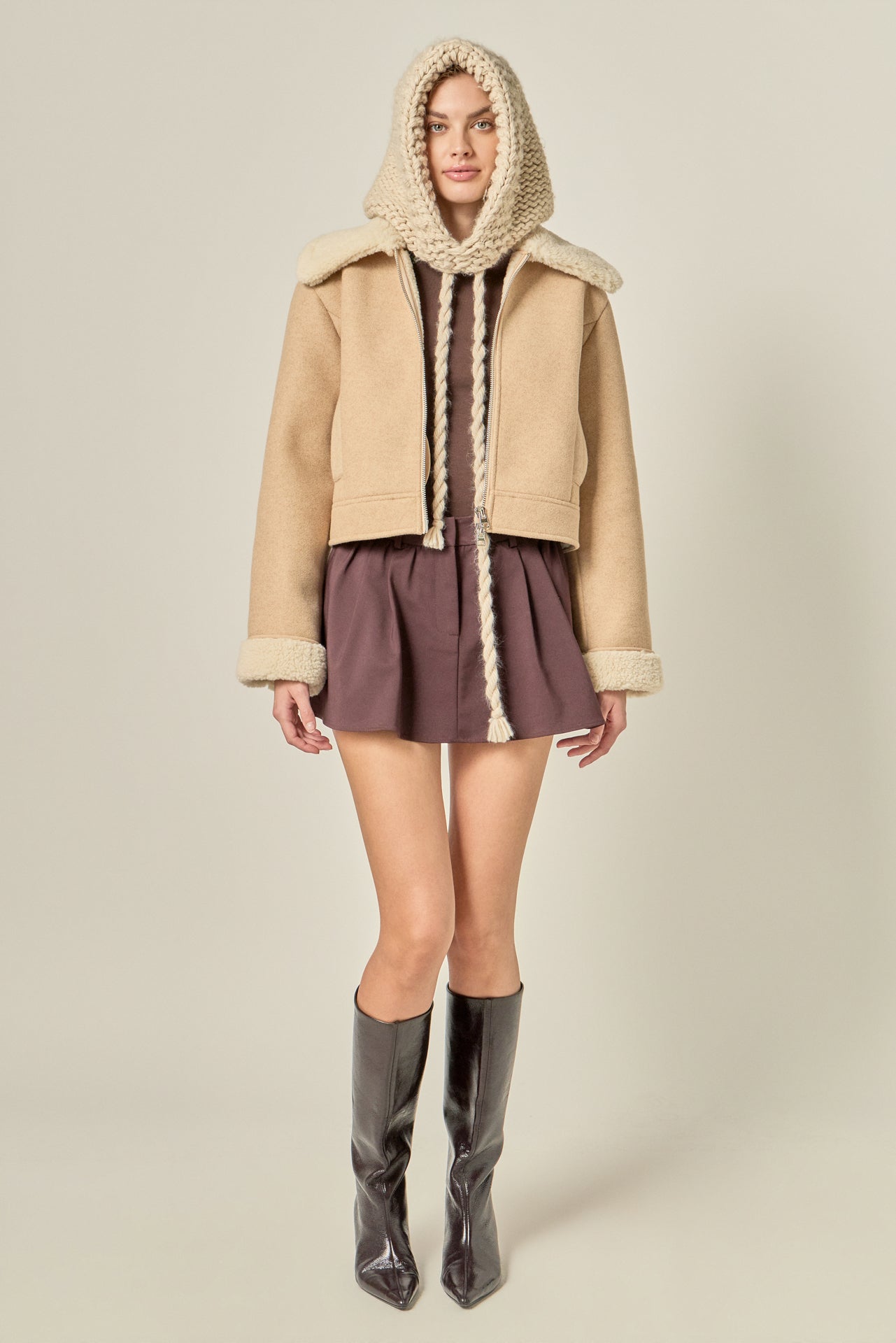 ENGLISH FACTORY - Knit Balaclava - ACCESSORIES available at Objectrare