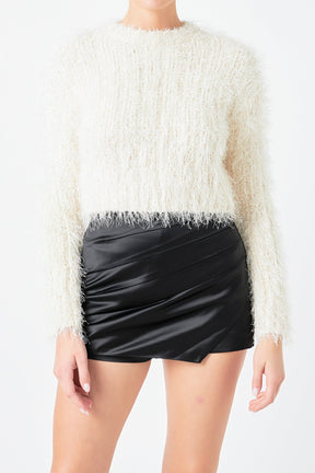 Long Sleeve Cropped Sweater