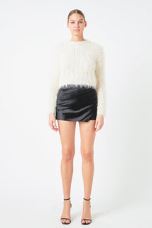 Long Sleeve Cropped Sweater