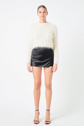 ENDLESS ROSE - Long Sleeve Cropped Sweater - SWEATERS & KNITS available at Objectrare