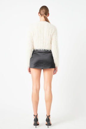 ENDLESS ROSE - Long Sleeve Cropped Sweater - SWEATERS & KNITS available at Objectrare