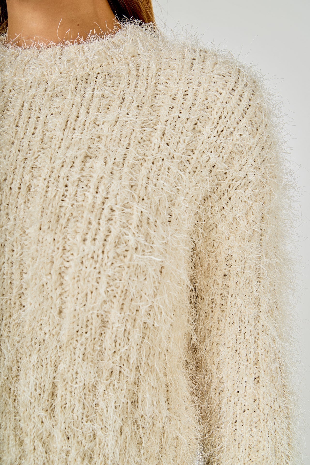 ENDLESS ROSE - Long Sleeve Cropped Sweater - SWEATERS & KNITS available at Objectrare