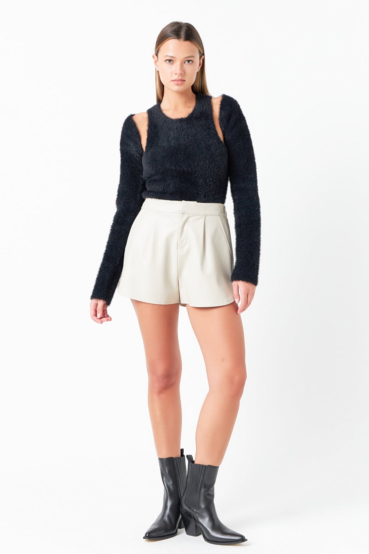 GREY LAB - Sweater Tank And Shrug Set - TOPS available at Objectrare