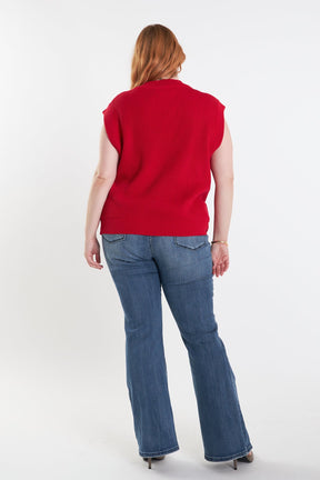 ENGLISH FACTORY - V-neck Knit Sweater Vest - SWEATERS & KNITS available at Objectrare