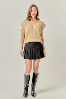 ENGLISH FACTORY - Oversized Sweater Vest - SWEATERS & KNITS available at Objectrare