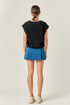 ENGLISH FACTORY - Oversized Sweater Vest - SWEATERS & KNITS available at Objectrare