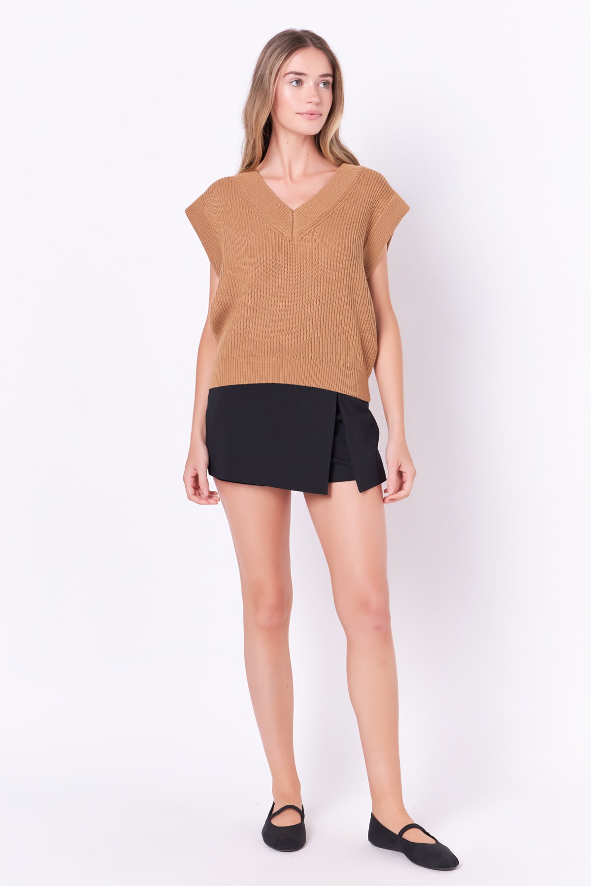 ENGLISH FACTORY - Oversized Sweater Vest - SWEATERS & KNITS available at Objectrare