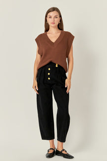 ENGLISH FACTORY - Oversized Sweater Vest - SWEATERS & KNITS available at Objectrare