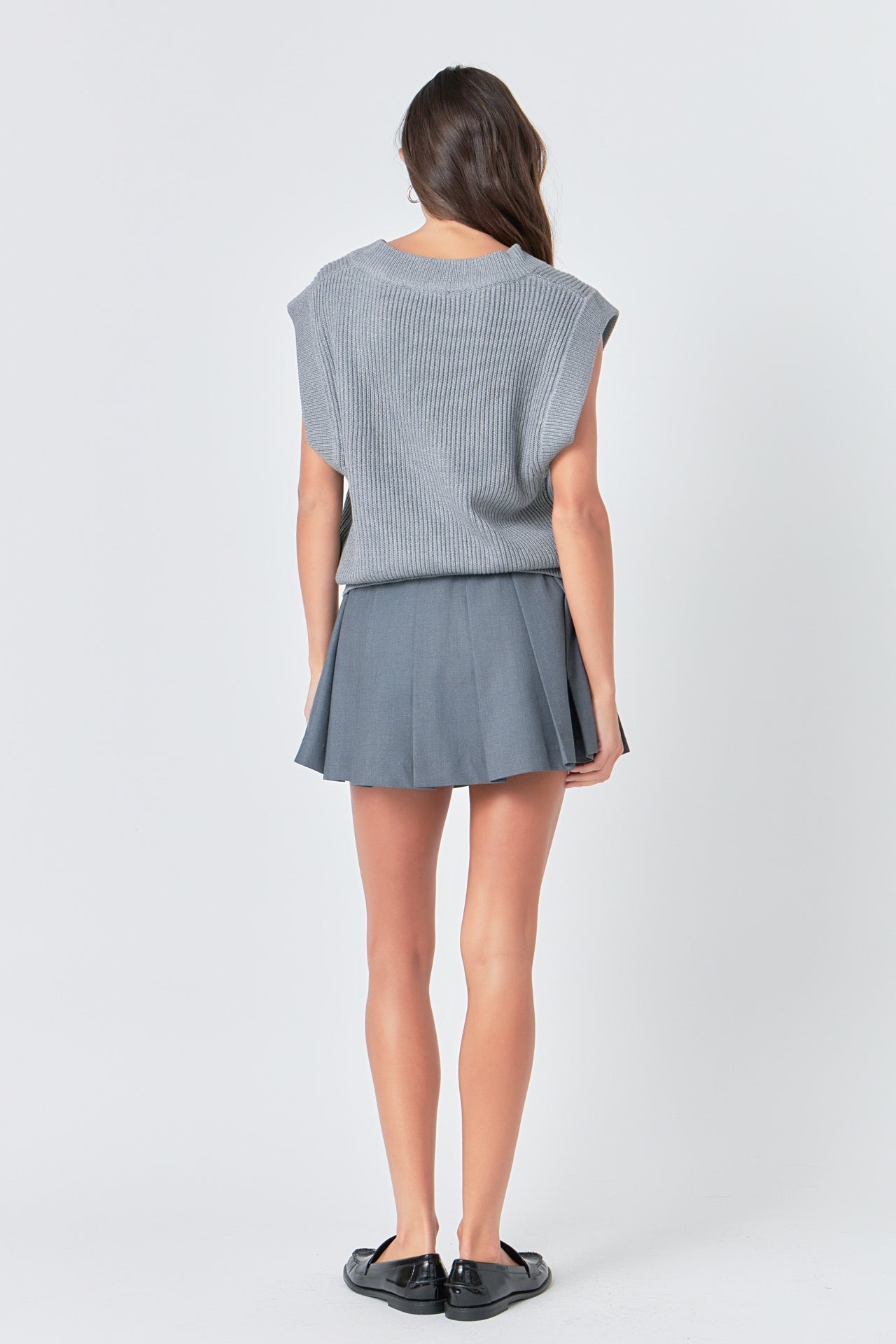 ENGLISH FACTORY - Oversized Sweater Vest - SWEATERS & KNITS available at Objectrare