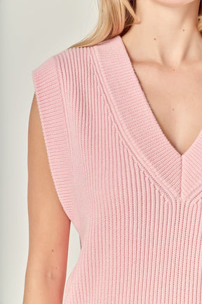 ENGLISH FACTORY - Oversized Sweater Vest - SWEATERS & KNITS available at Objectrare