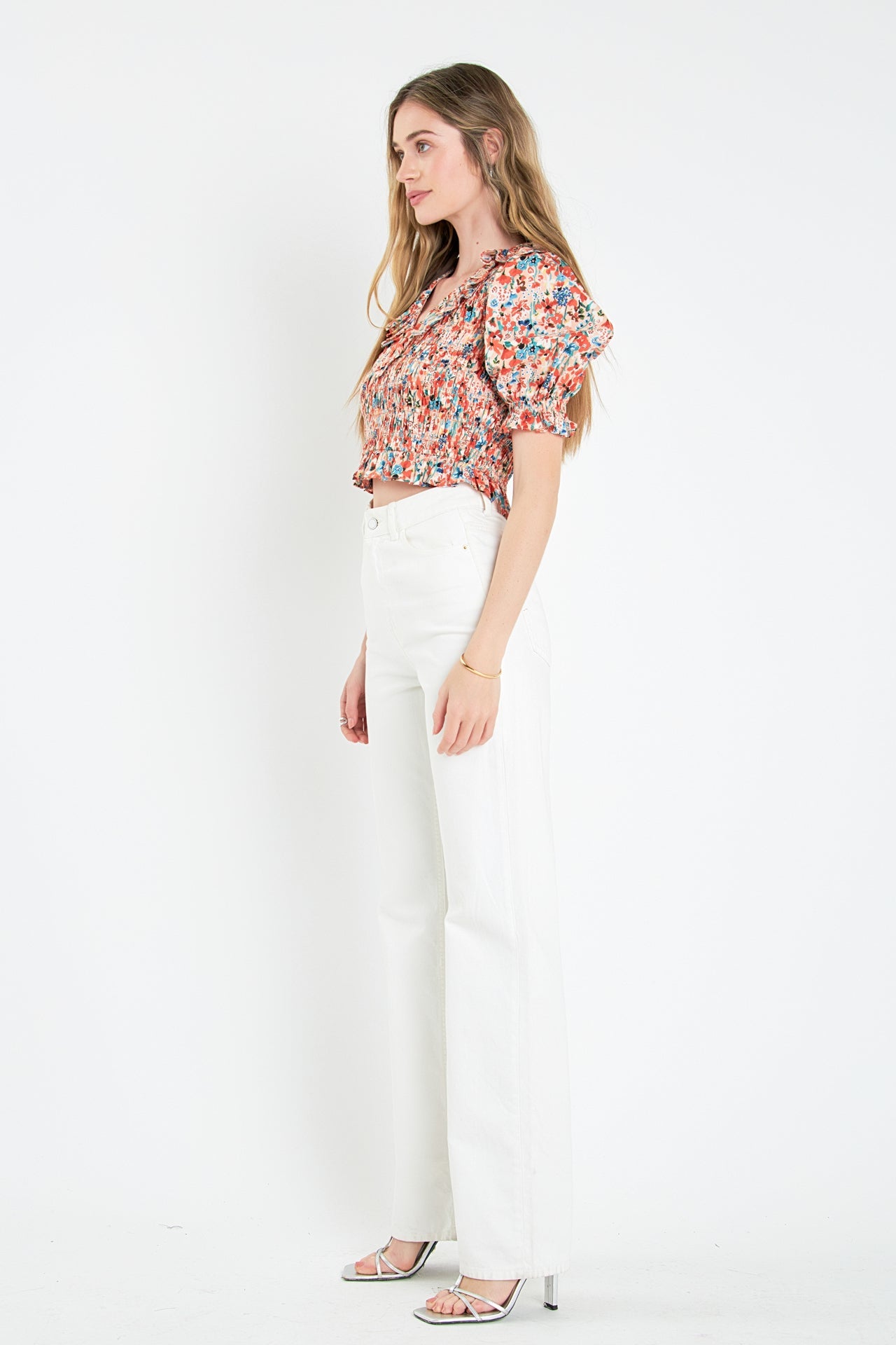 ENGLISH FACTORY - Smocked Crop Top - TOPS available at Objectrare