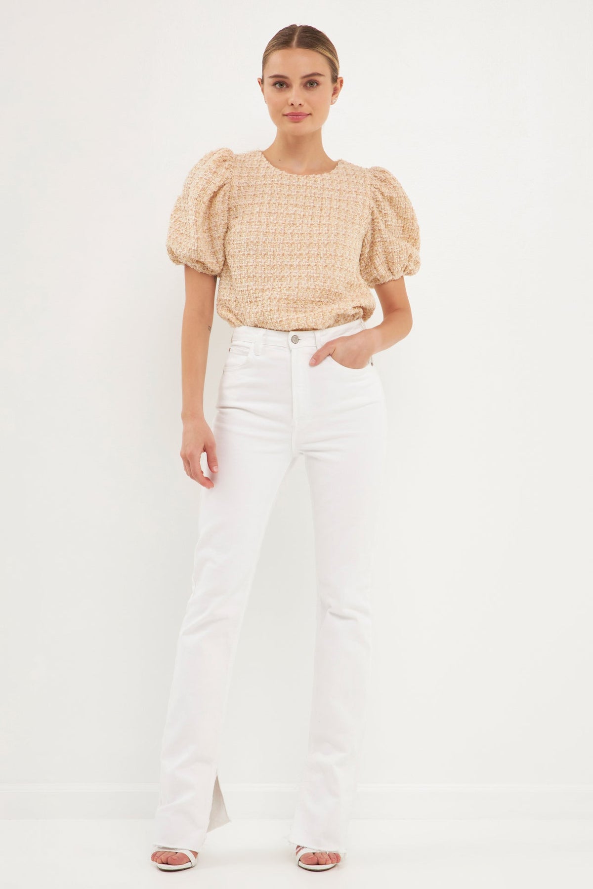 ENGLISH FACTORY - Multi Tweed Top - TOPS available at Objectrare