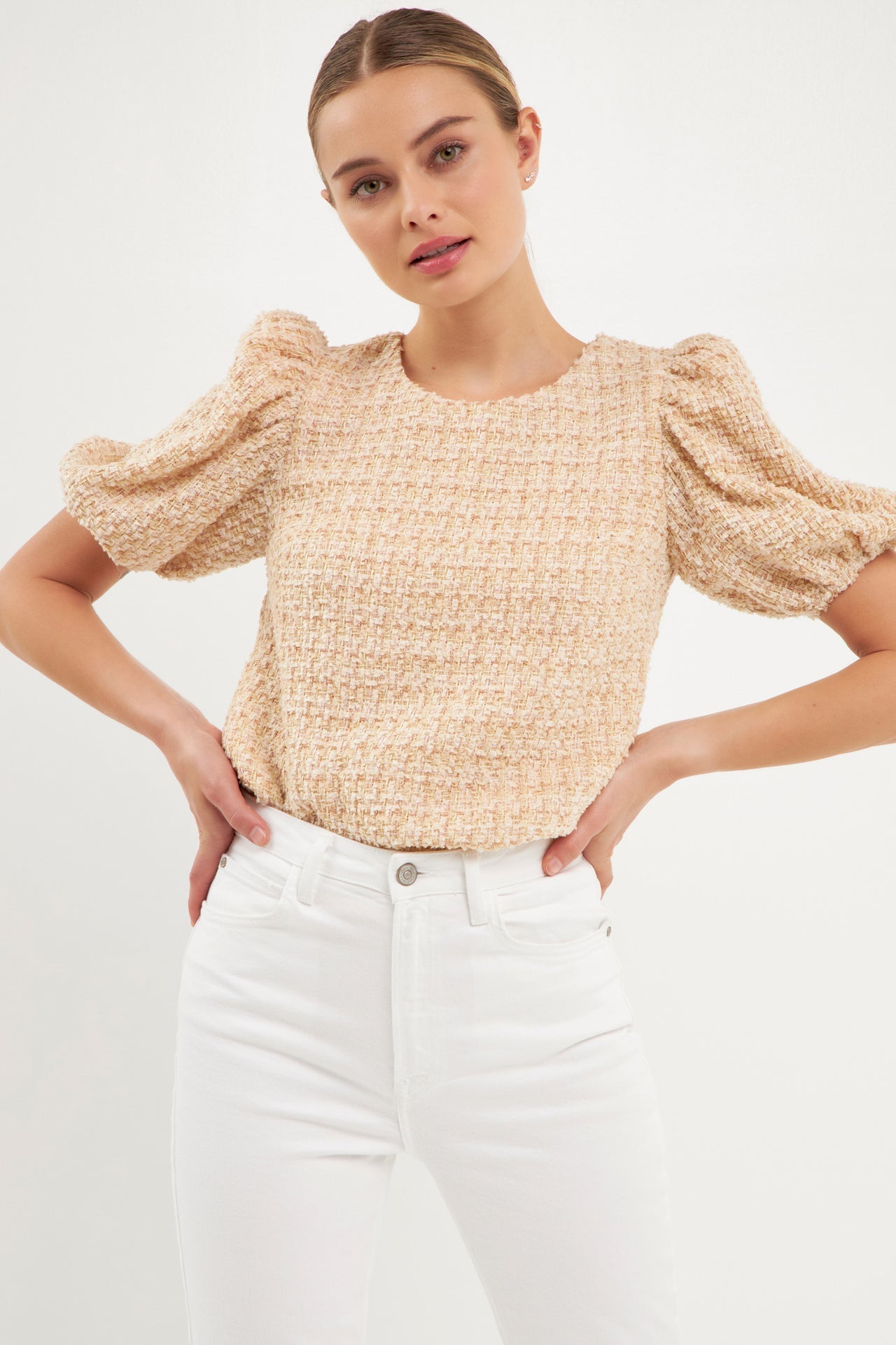 ENGLISH FACTORY - Multi Tweed Top - TOPS available at Objectrare