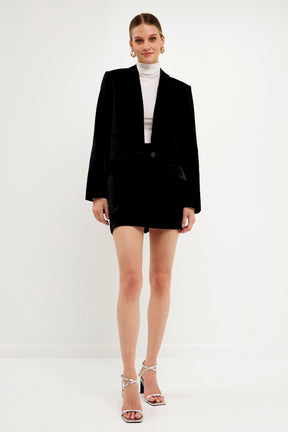 ENDLESS ROSE - Velvet Blazer - BLAZERS available at Objectrare