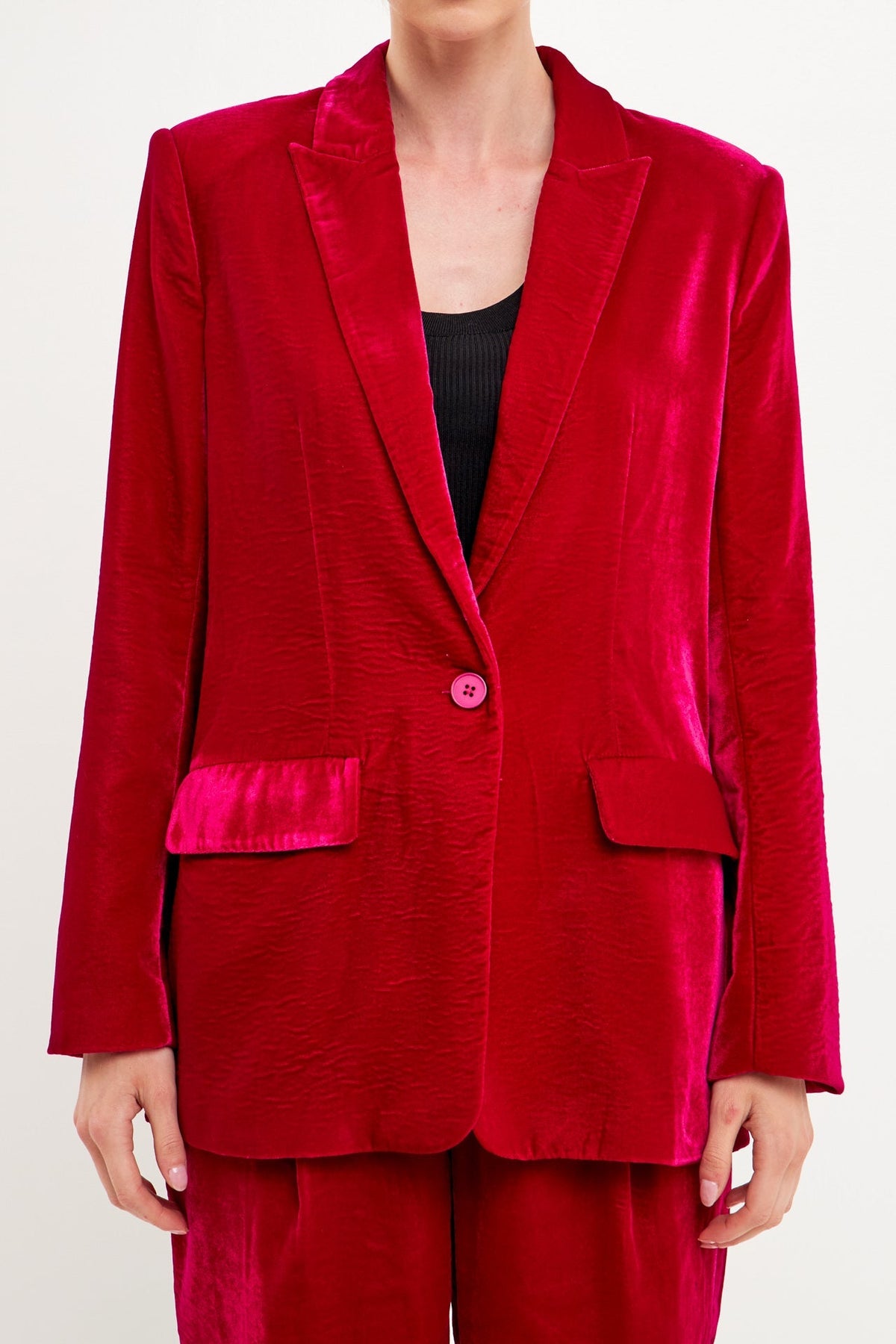 ENDLESS ROSE - Velvet Blazer - BLAZERS available at Objectrare