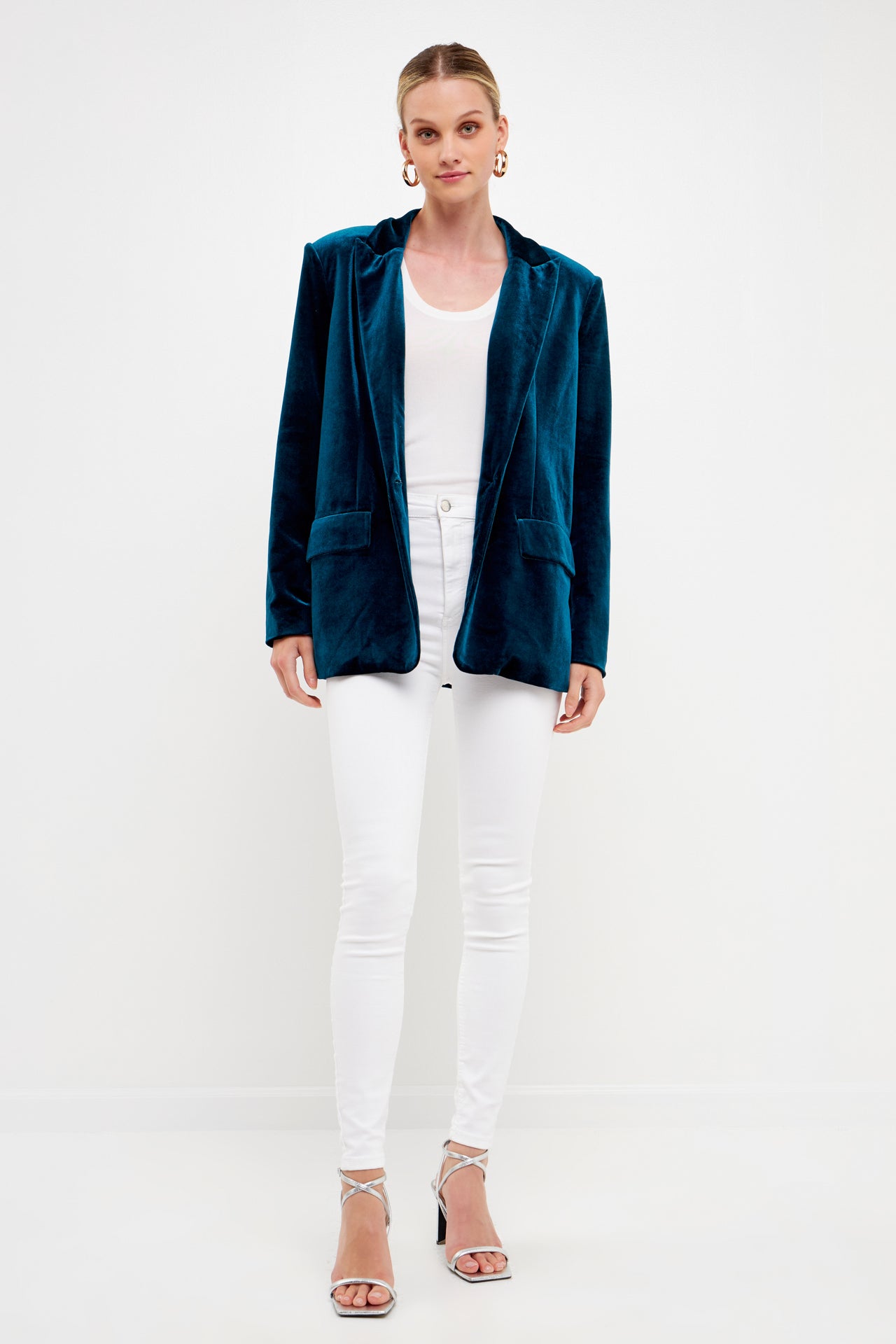 ENDLESS ROSE - Velvet Blazer - BLAZERS available at Objectrare