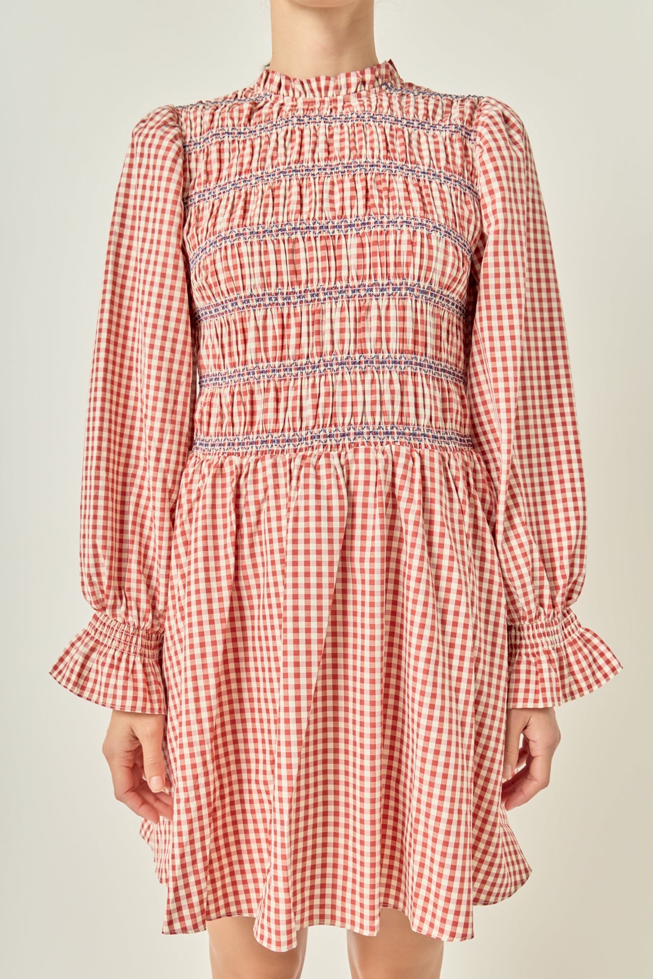 ENGLISH FACTORY - Gingham Mini Dress - DRESSES available at Objectrare