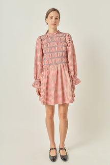 ENGLISH FACTORY - Gingham Mini Dress - DRESSES available at Objectrare