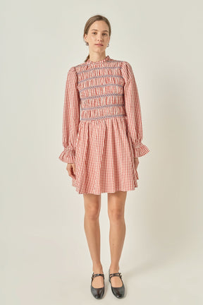 ENGLISH FACTORY - Gingham Mini Dress - DRESSES available at Objectrare
