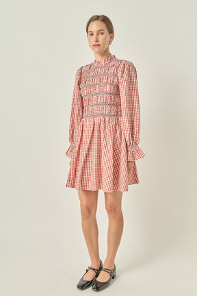 ENGLISH FACTORY - Gingham Mini Dress - DRESSES available at Objectrare